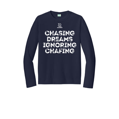 CHASING DREAMS (White) - Long Sleeve Performance Tee