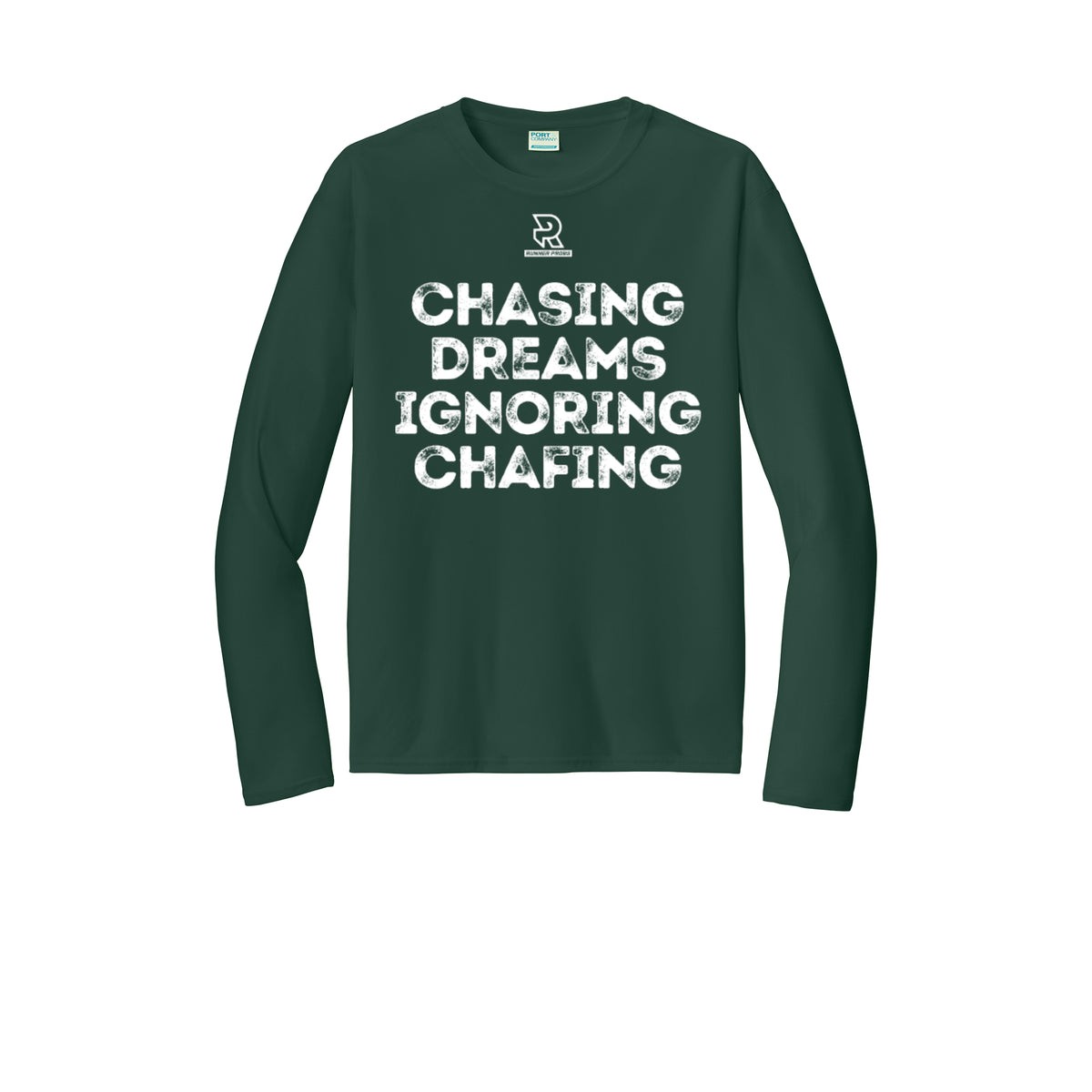 CHASING DREAMS (White) - Long Sleeve Performance Tee