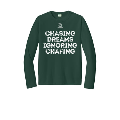 CHASING DREAMS (White) - Long Sleeve Performance Tee