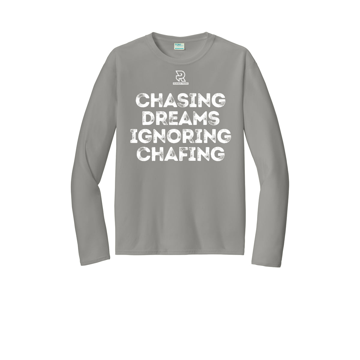 CHASING DREAMS (White) - Long Sleeve Performance Tee