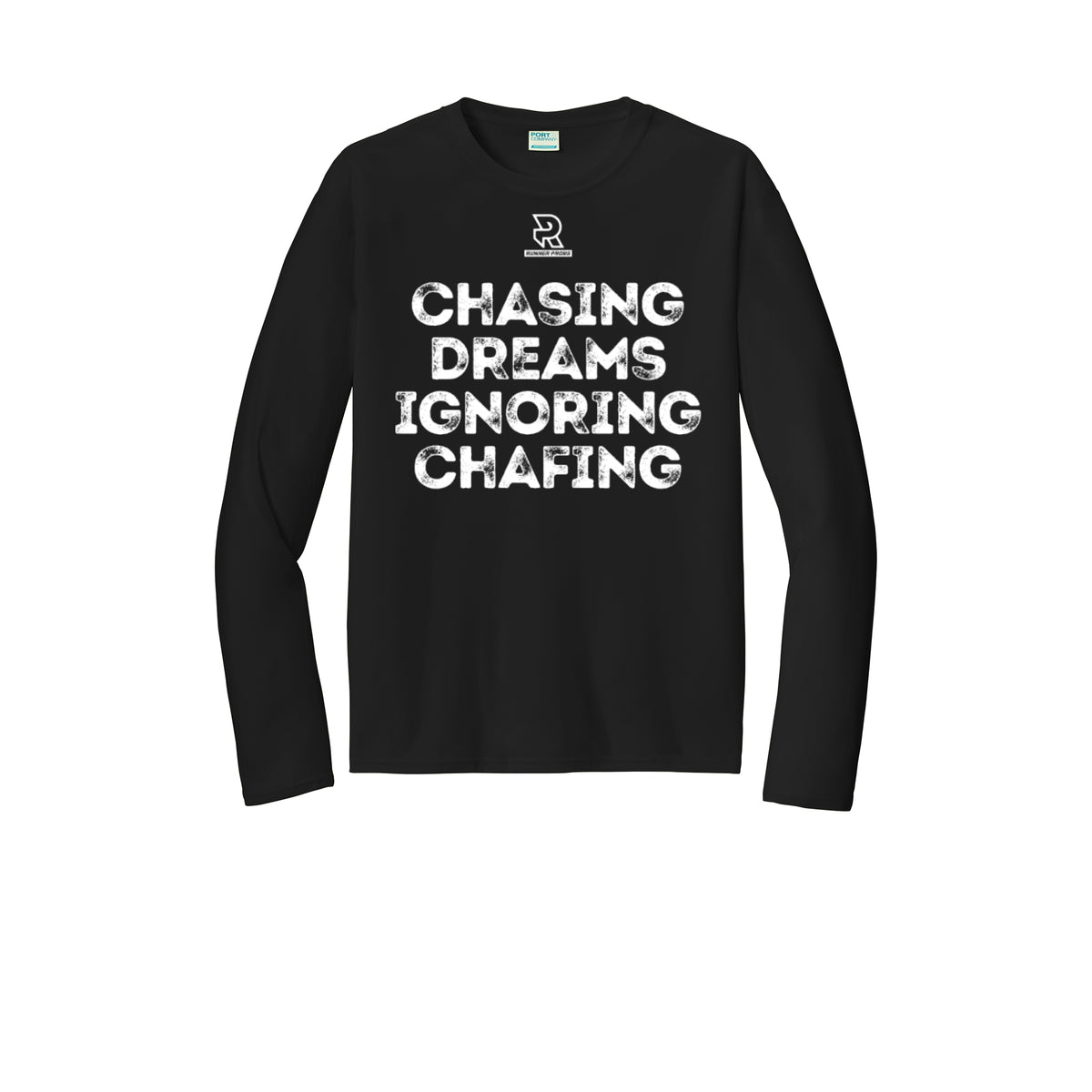 CHASING DREAMS (White) - Long Sleeve Performance Tee