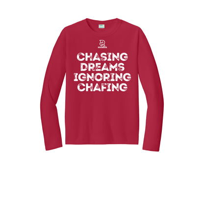 CHASING DREAMS (White) - Long Sleeve Performance Tee