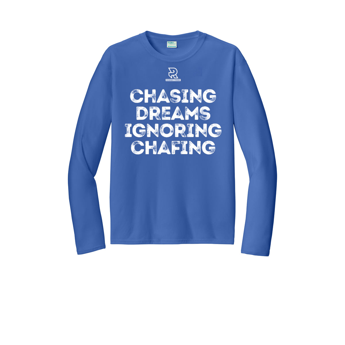 CHASING DREAMS (White) - Long Sleeve Performance Tee