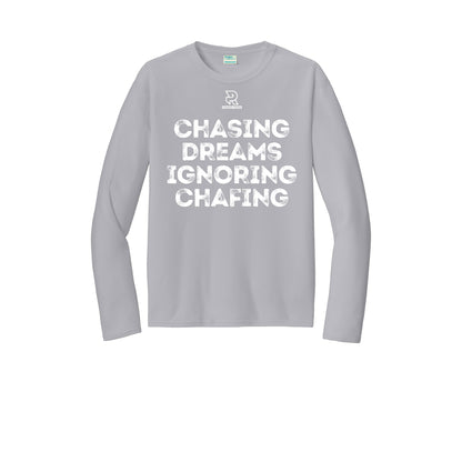 CHASING DREAMS (White) - Long Sleeve Performance Tee