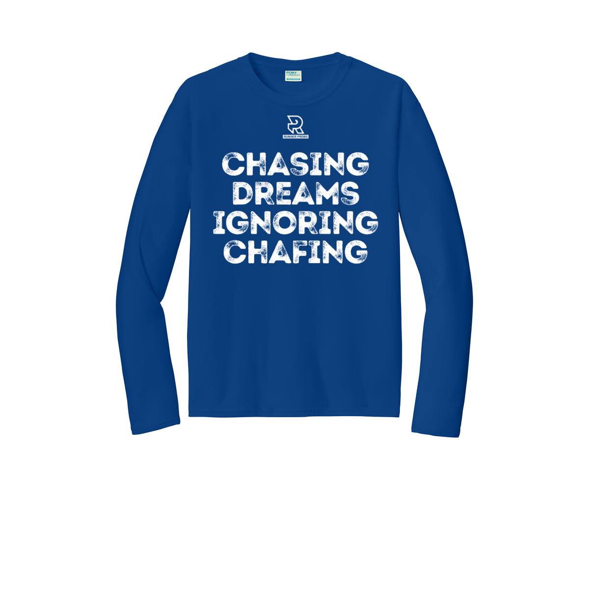 CHASING DREAMS (White) - Long Sleeve Performance Tee