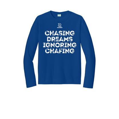 CHASING DREAMS (White) - Long Sleeve Performance Tee