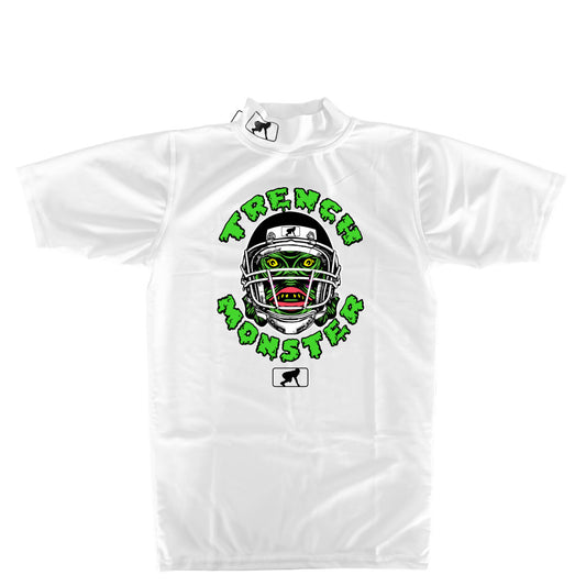 TRENCH MONSTER - Mock Neck Short Sleeve Compression Top