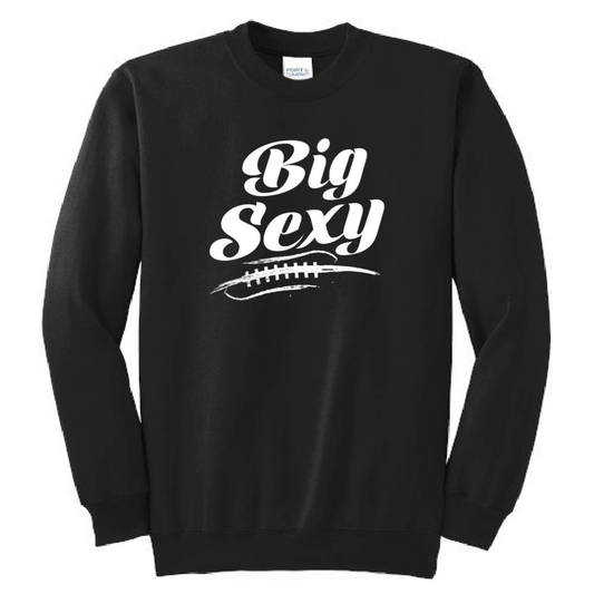 BIG SEXY (White) (A) - Crewneck
