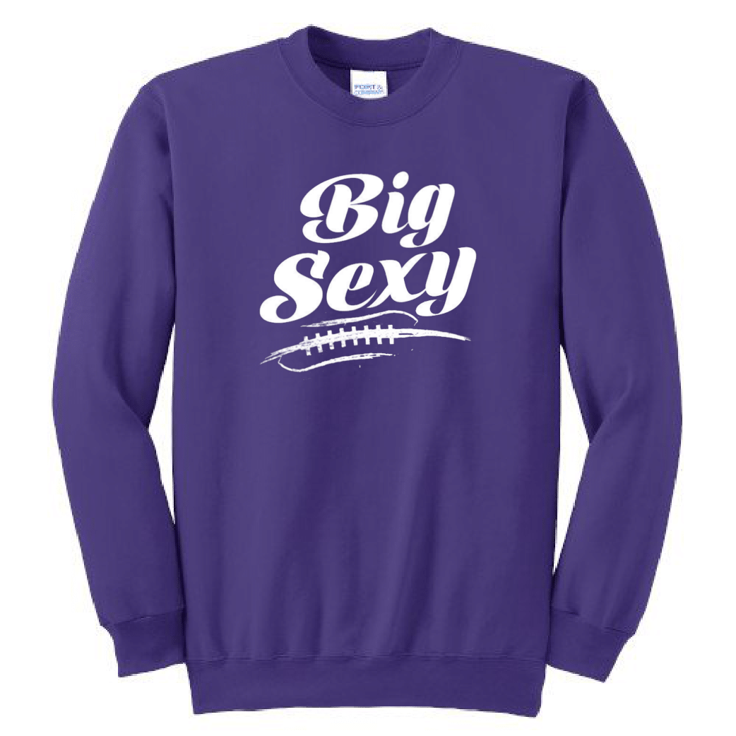 BIG SEXY (White) (A) - Crewneck