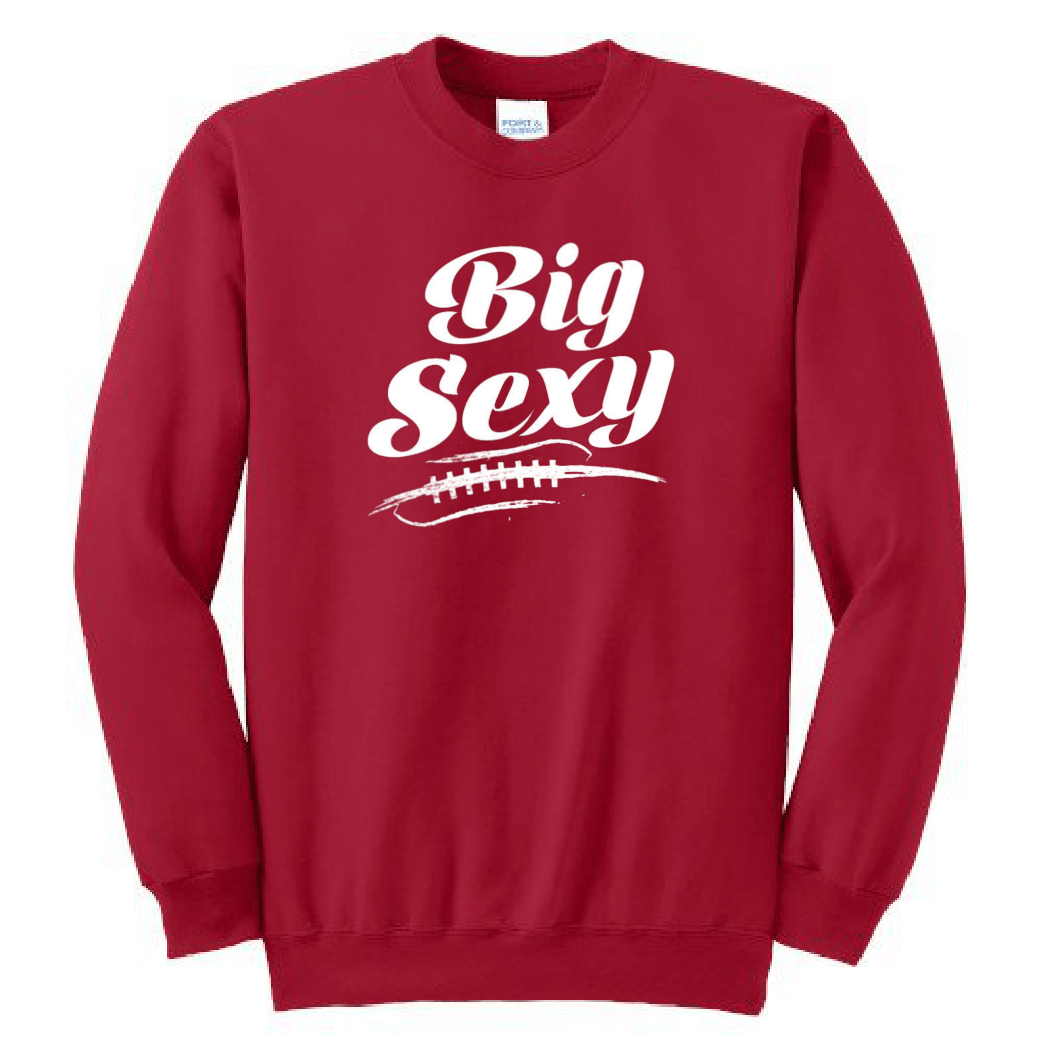 BIG SEXY (White) (A) - Crewneck