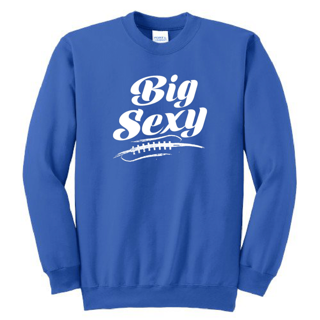 BIG SEXY (White) (A) - Crewneck