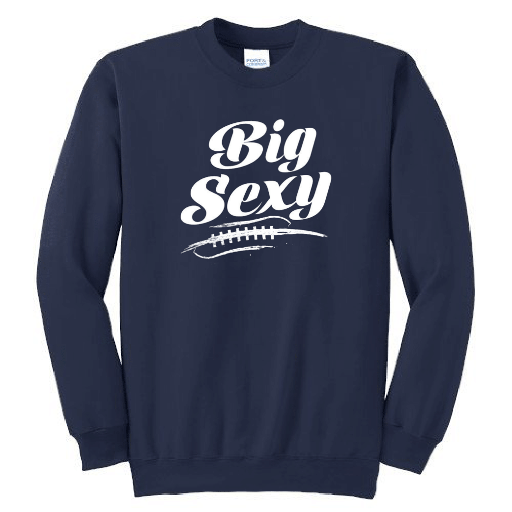 BIG SEXY (White) (A) - Crewneck