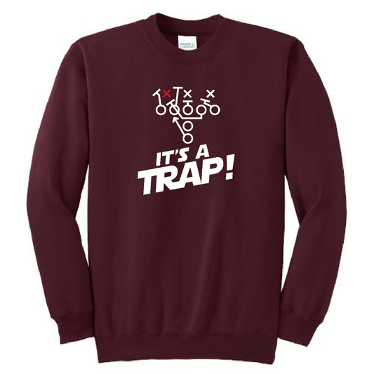 ITS A TRAP! (White) - Crewneck