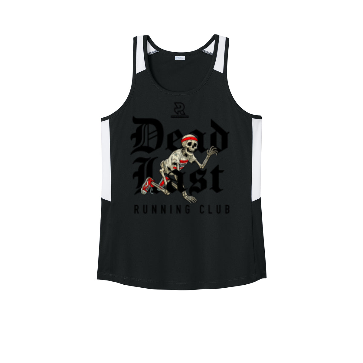 DEAD LAST (Black) - Womens Club Track Tank