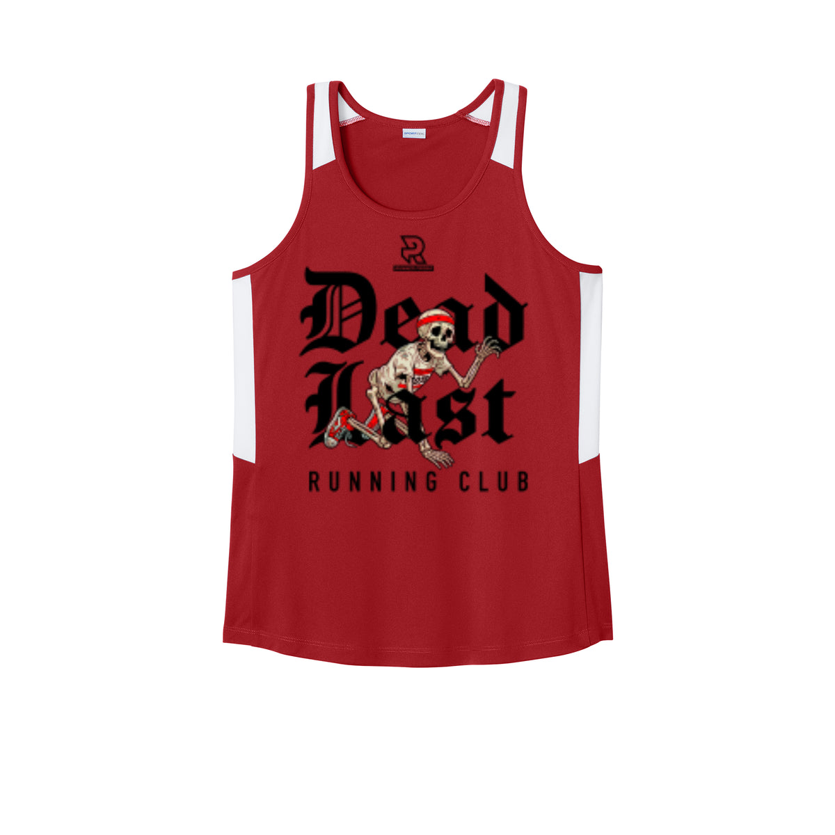 DEAD LAST (Black) - Womens Club Track Tank