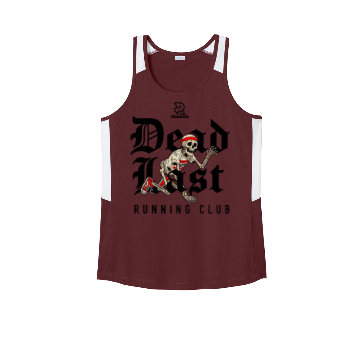 DEAD LAST (Black) - Womens Club Track Tank