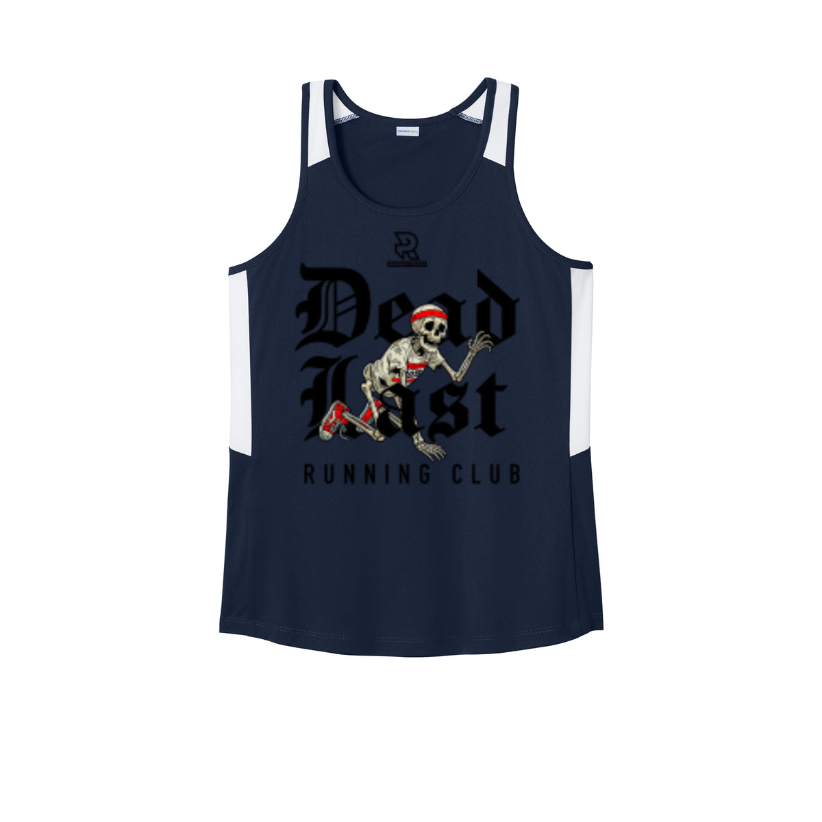 DEAD LAST (Black) - Womens Club Track Tank