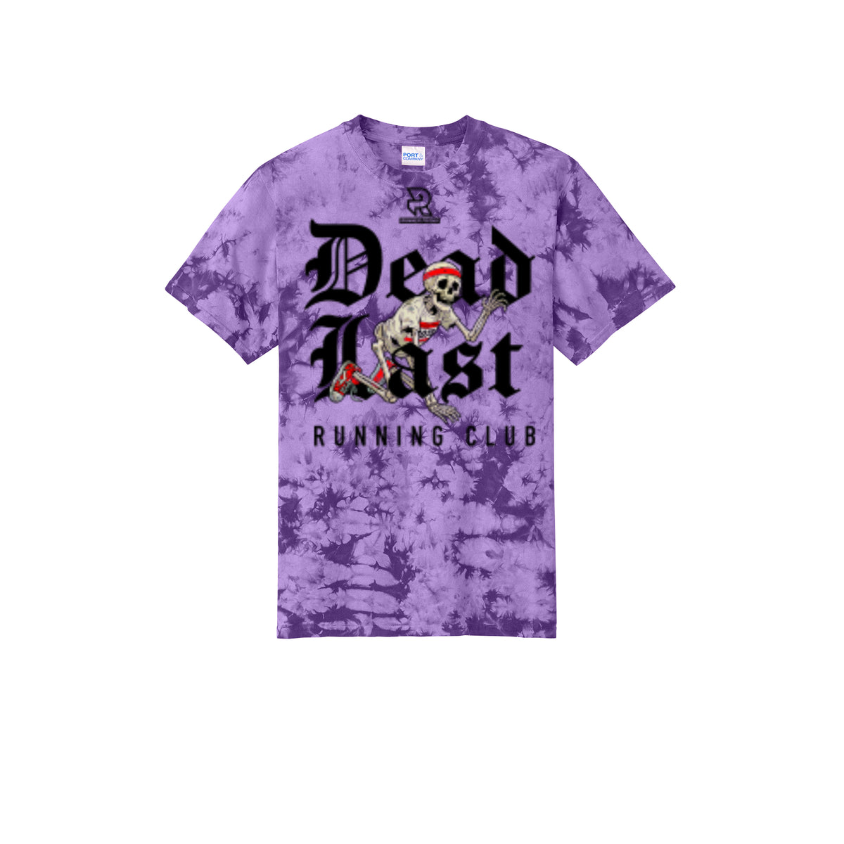DEAD LAST (Black) - Short Sleeve Tie Dye Cotton Tee