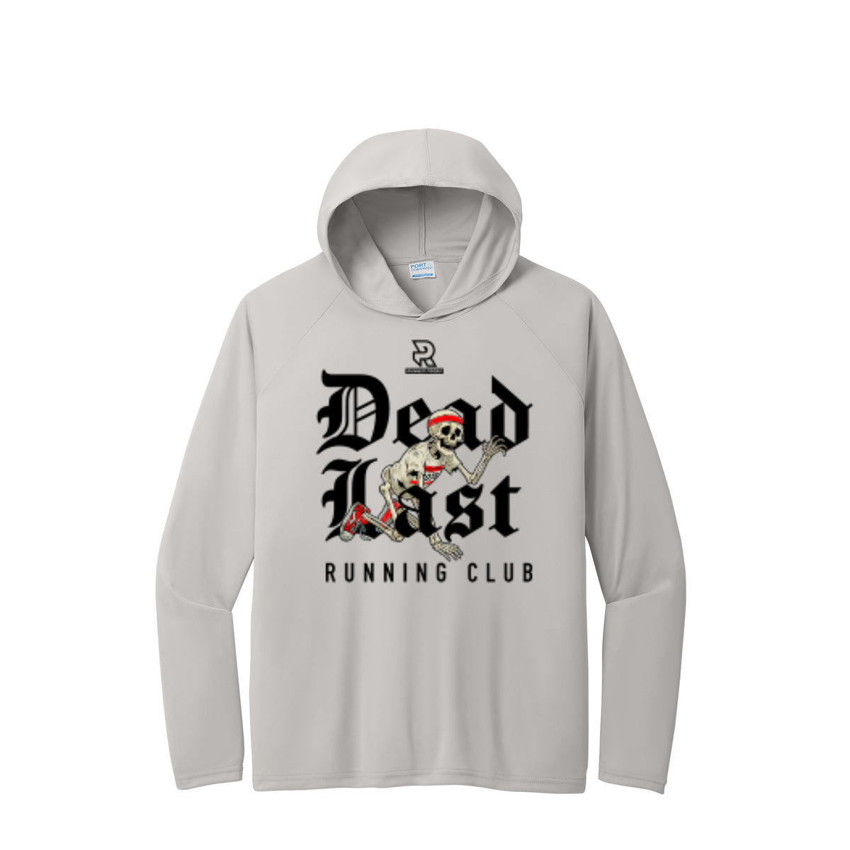 DEAD LAST (Black) - Long Sleeve Hooded Performance Tee