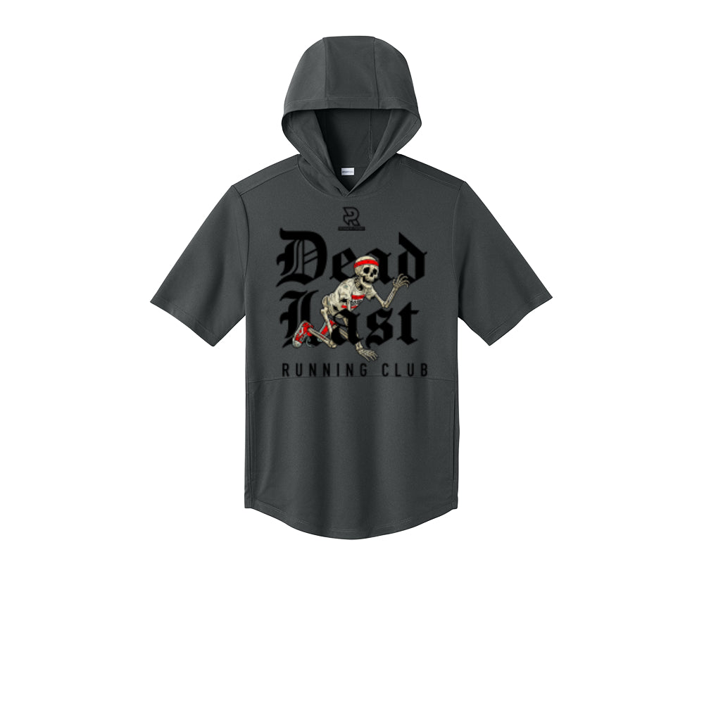 DEAD LAST (Black) - Short Sleeve Performance Hoodie
