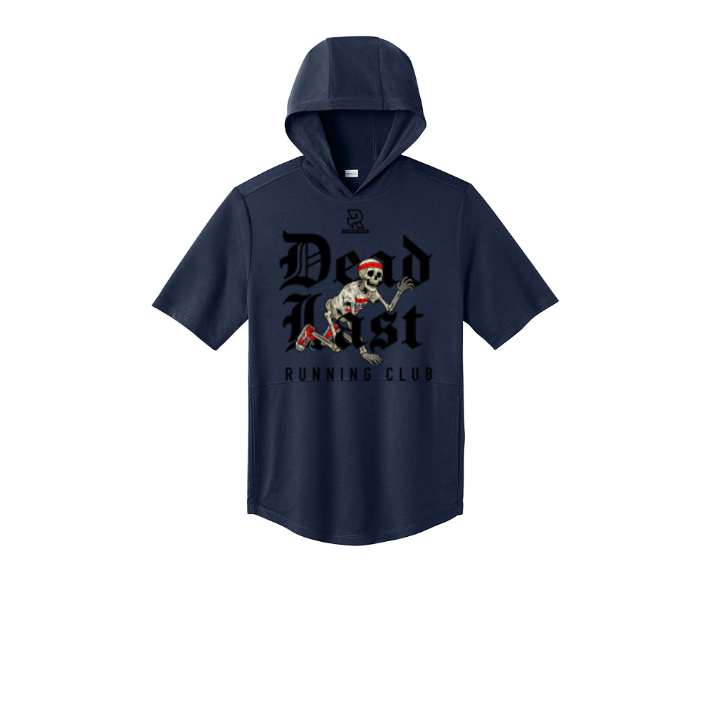 DEAD LAST (Black) - Short Sleeve Performance Hoodie
