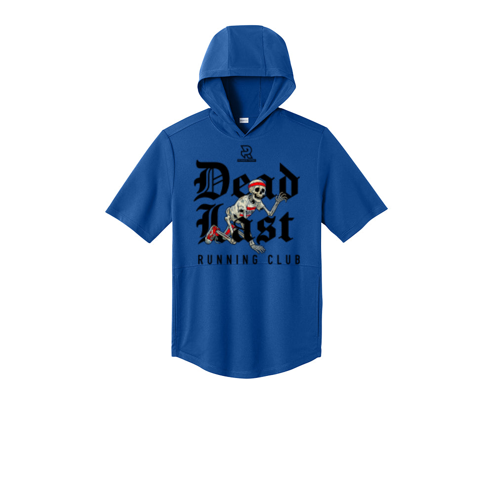 DEAD LAST (Black) - Short Sleeve Performance Hoodie
