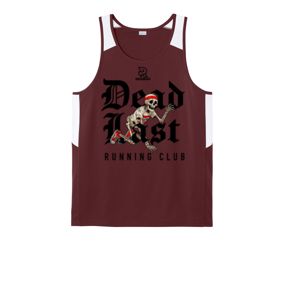 DEAD LAST (Black) - Mens Club Track Tank