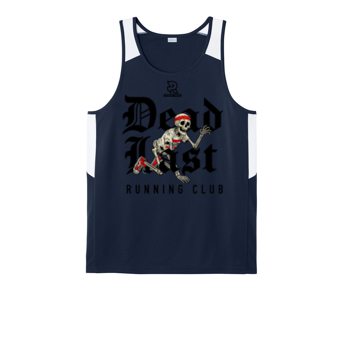 DEAD LAST (Black) - Mens Club Track Tank