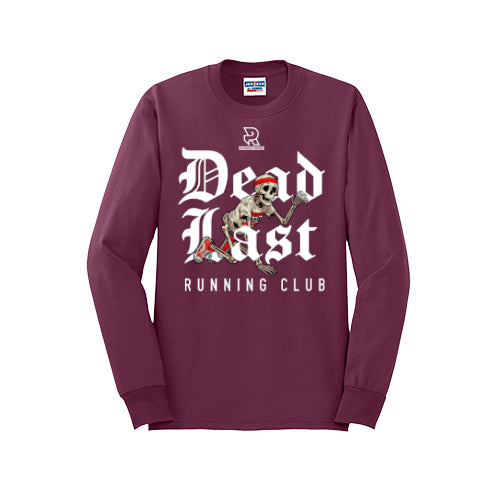 DEAD LAST (White) - Long Sleeve 50/50 Tee