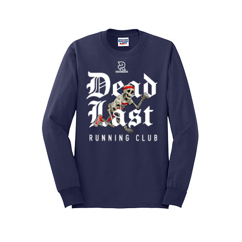 DEAD LAST (White) - Long Sleeve 50/50 Tee