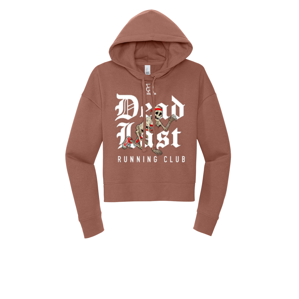 DEAD LAST (White) - Womens Fleece Hoodie