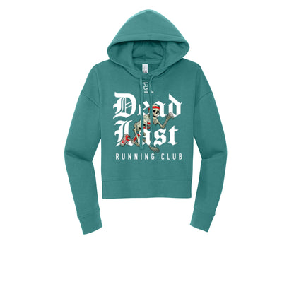 DEAD LAST (White) - Womens Fleece Hoodie