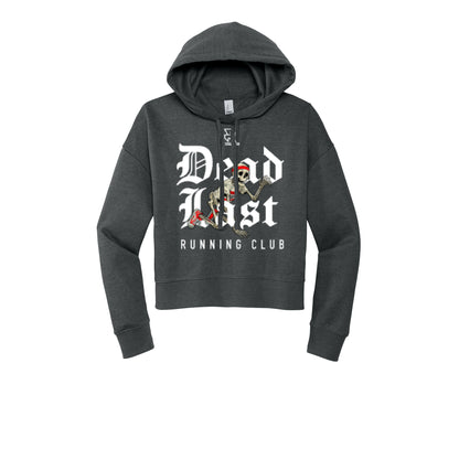 DEAD LAST (White) - Womens Fleece Hoodie
