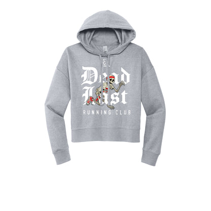 DEAD LAST (White) - Womens Fleece Hoodie