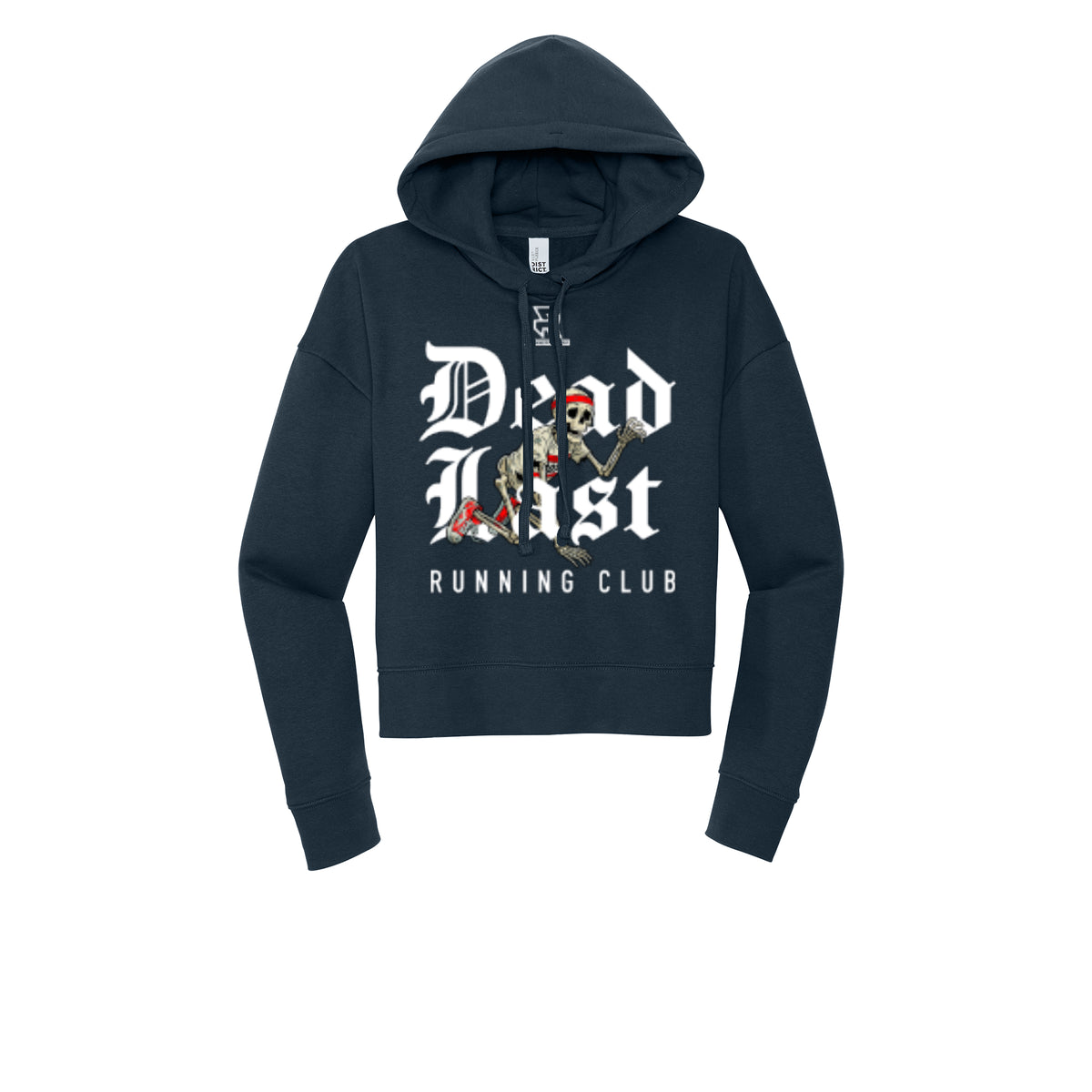DEAD LAST (White) - Womens Fleece Hoodie