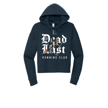 DEAD LAST (White) - Womens Fleece Hoodie
