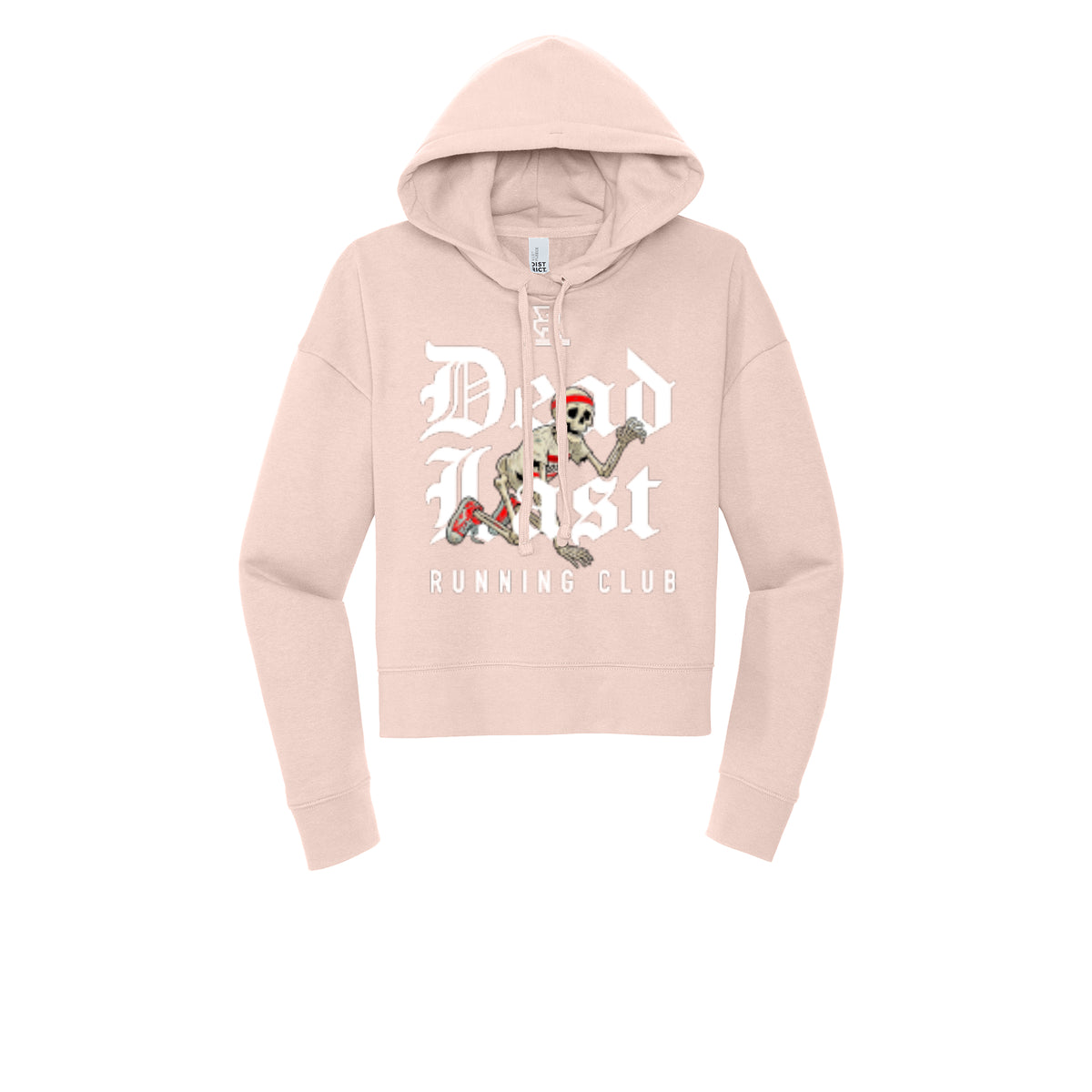 DEAD LAST (White) - Womens Fleece Hoodie