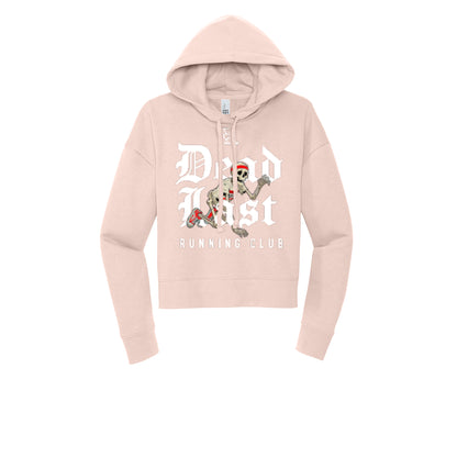 DEAD LAST (White) - Womens Fleece Hoodie