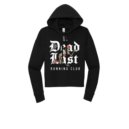 DEAD LAST (White) - Womens Fleece Hoodie