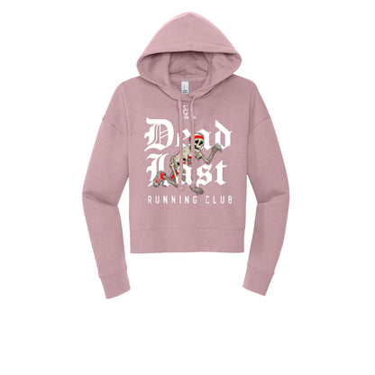 DEAD LAST (White) - Womens Fleece Hoodie