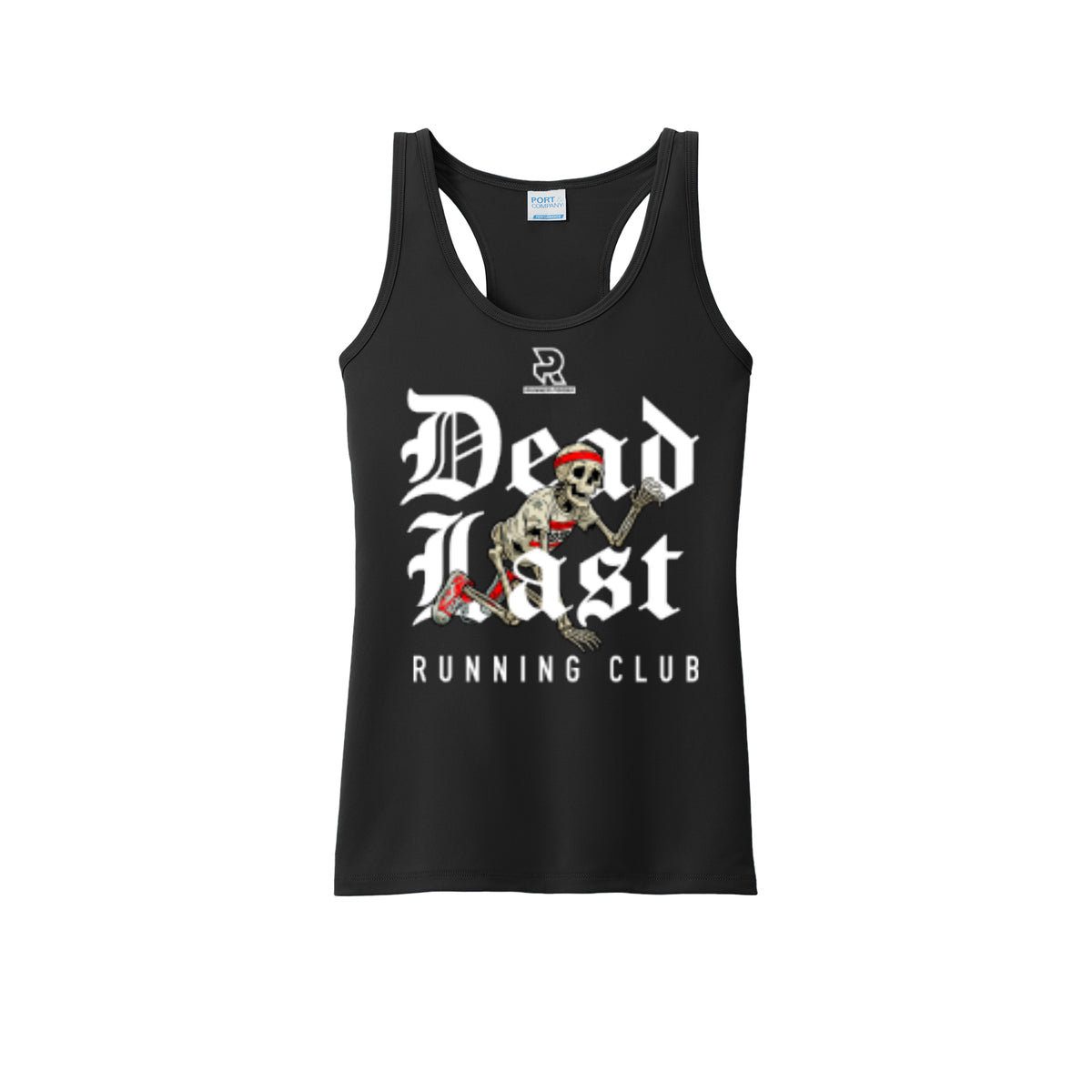 DEAD LAST (White) - Womens Performance Tank