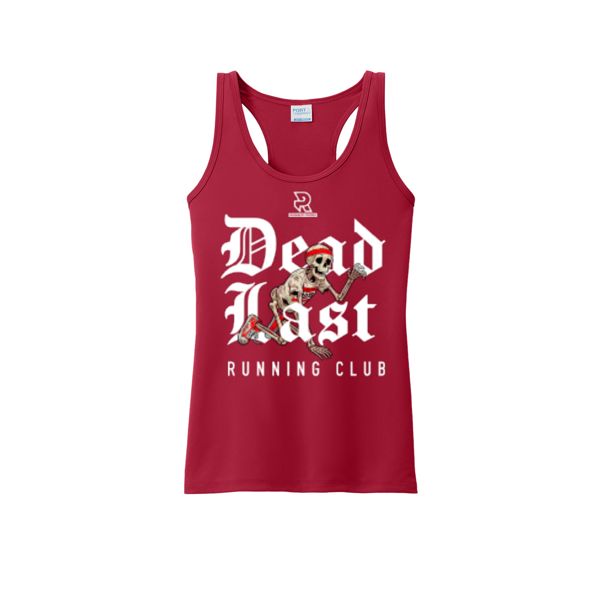 DEAD LAST (White) - Womens Performance Tank