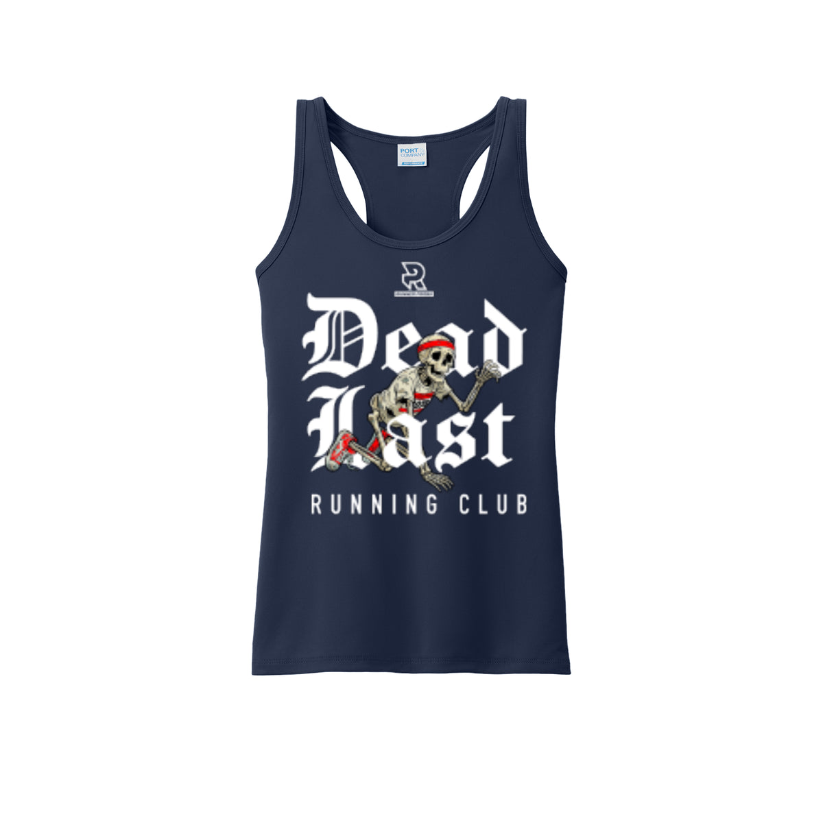 DEAD LAST (White) - Womens Performance Tank