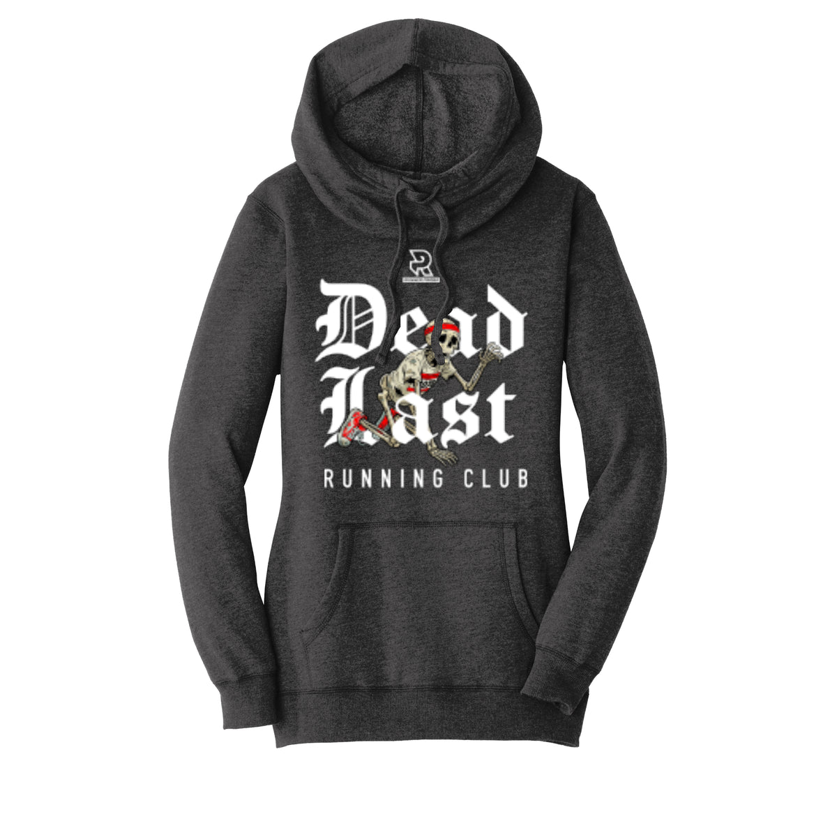 DEAD LAST (White) - Womens Lightweight Fleece Hoodie