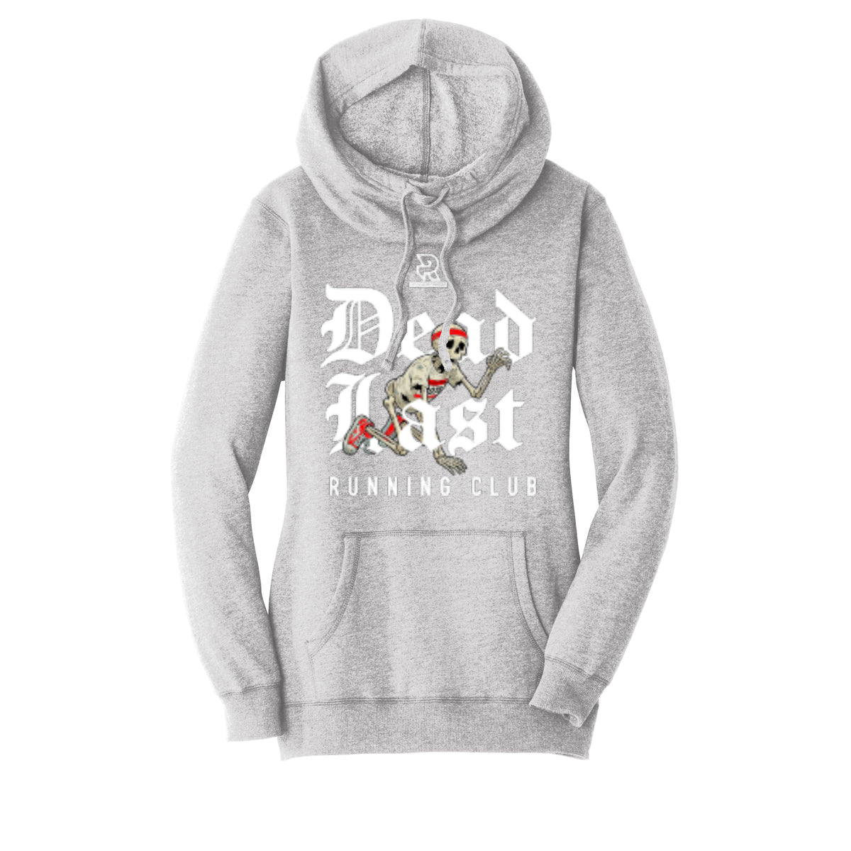 DEAD LAST (White) - Womens Lightweight Fleece Hoodie