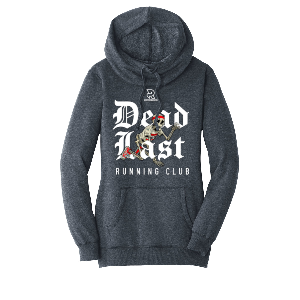 DEAD LAST (White) - Womens Lightweight Fleece Hoodie