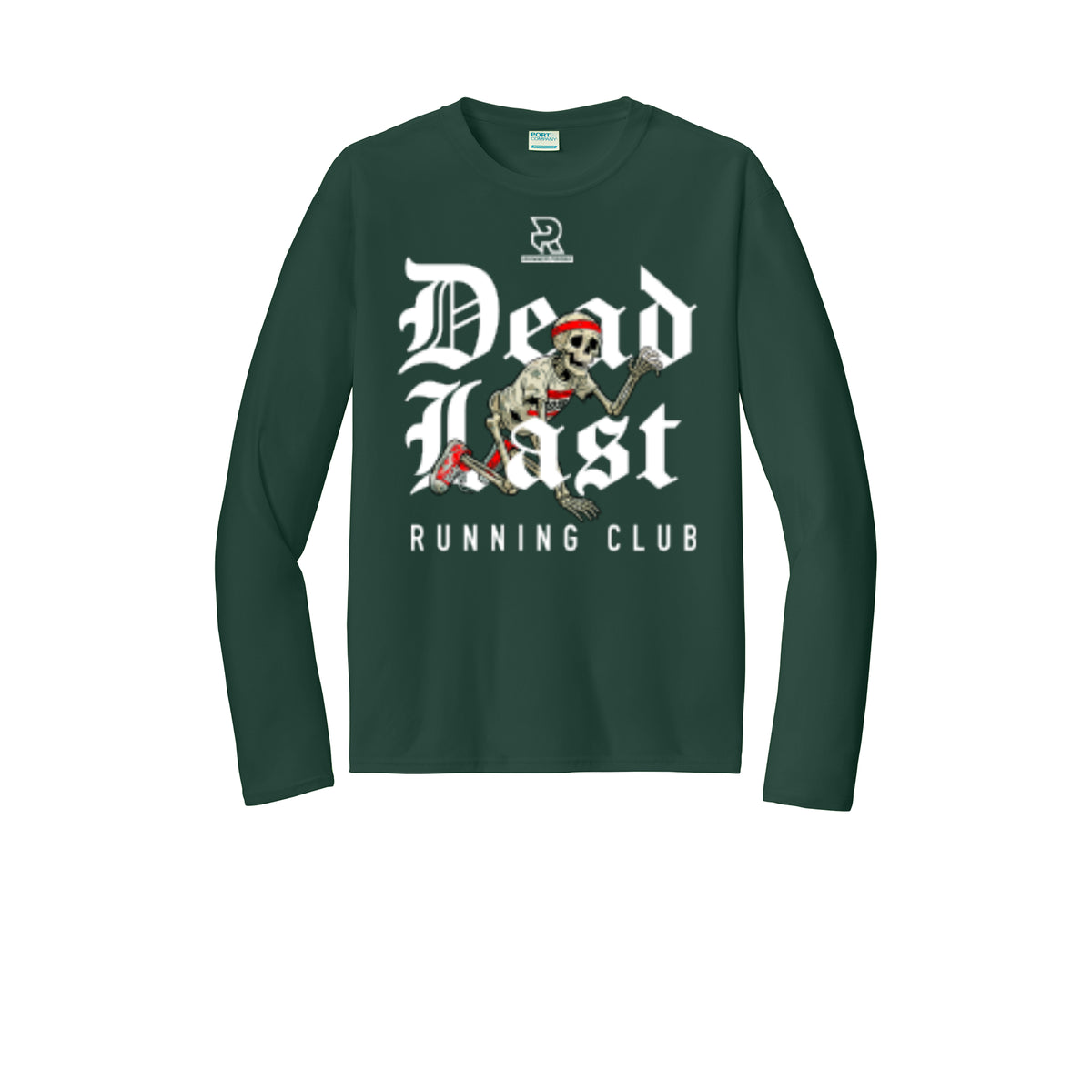 DEAD LAST (White) - Long Sleeve Performance Tee