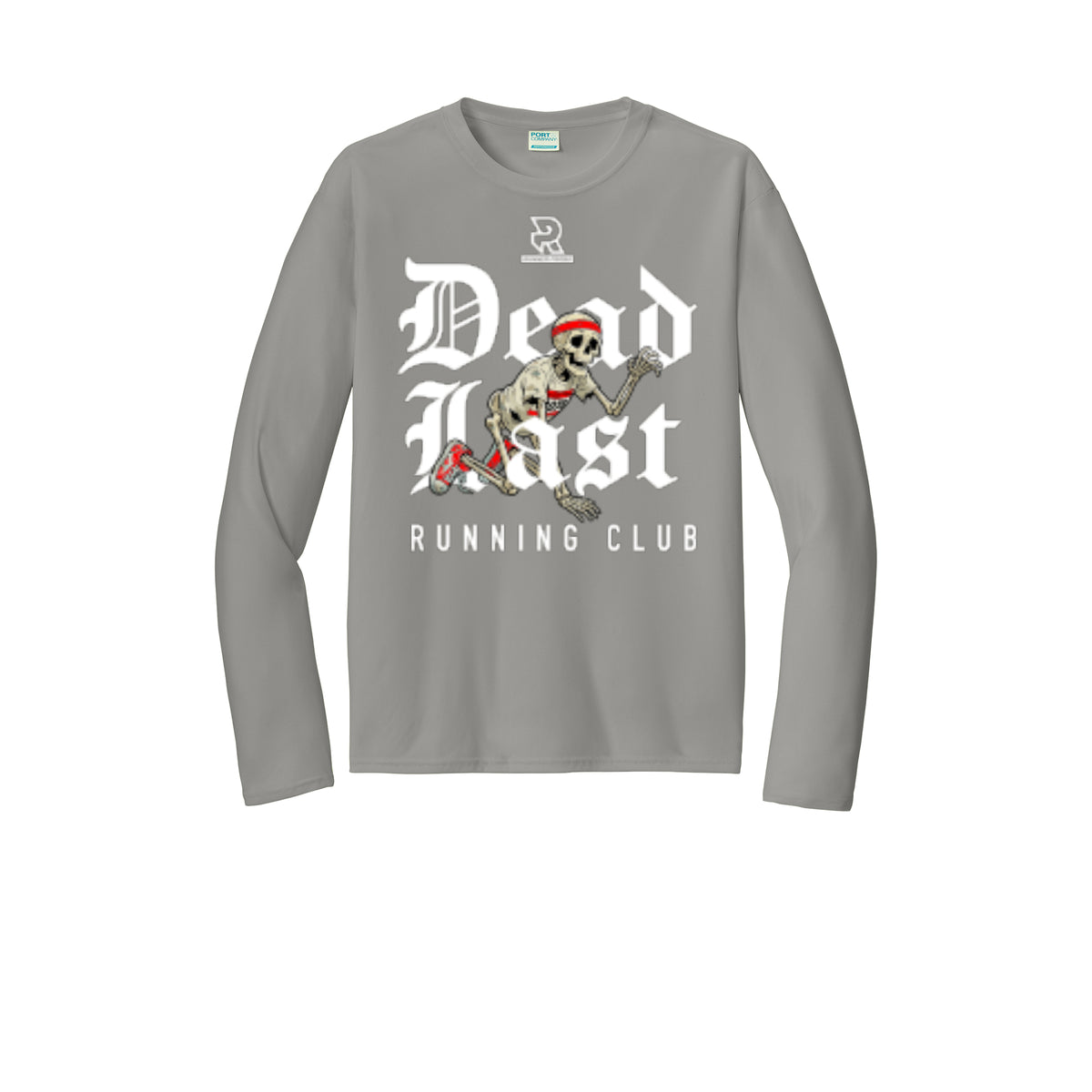 DEAD LAST (White) - Long Sleeve Performance Tee