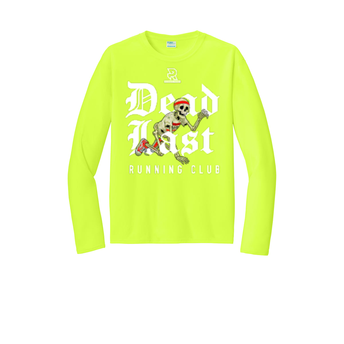DEAD LAST (White) - Long Sleeve Performance Tee