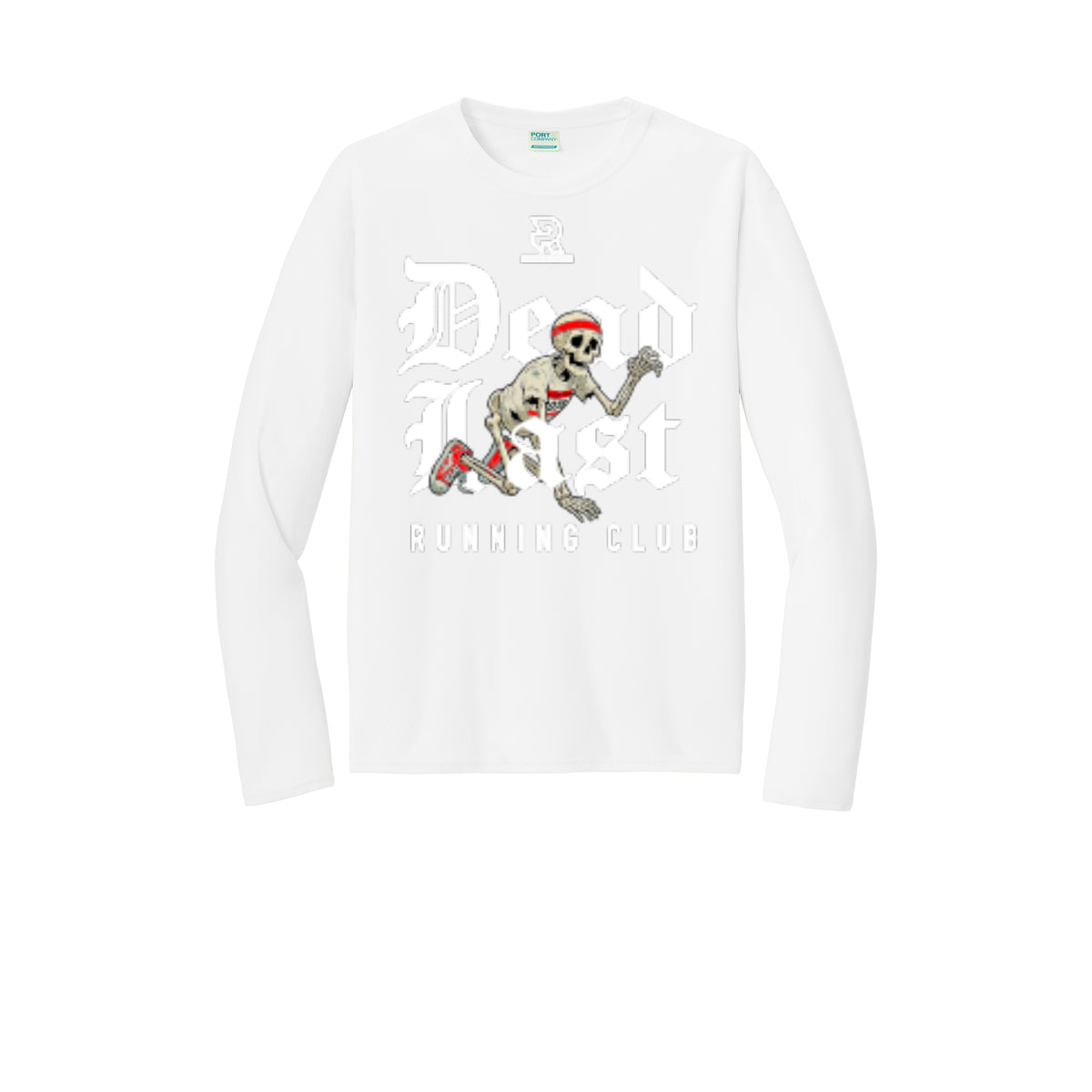 DEAD LAST (White) - Long Sleeve Performance Tee
